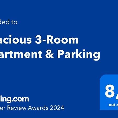 Spacious 3-Room Apartment & Parking 리가 외부 사진